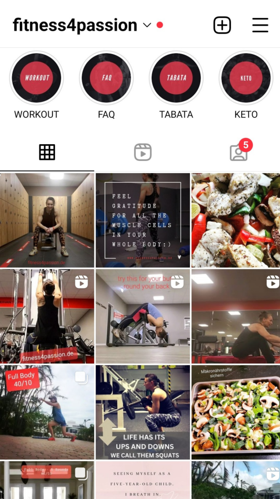 fitness4passion Instagram